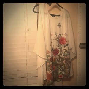Hippie white dress